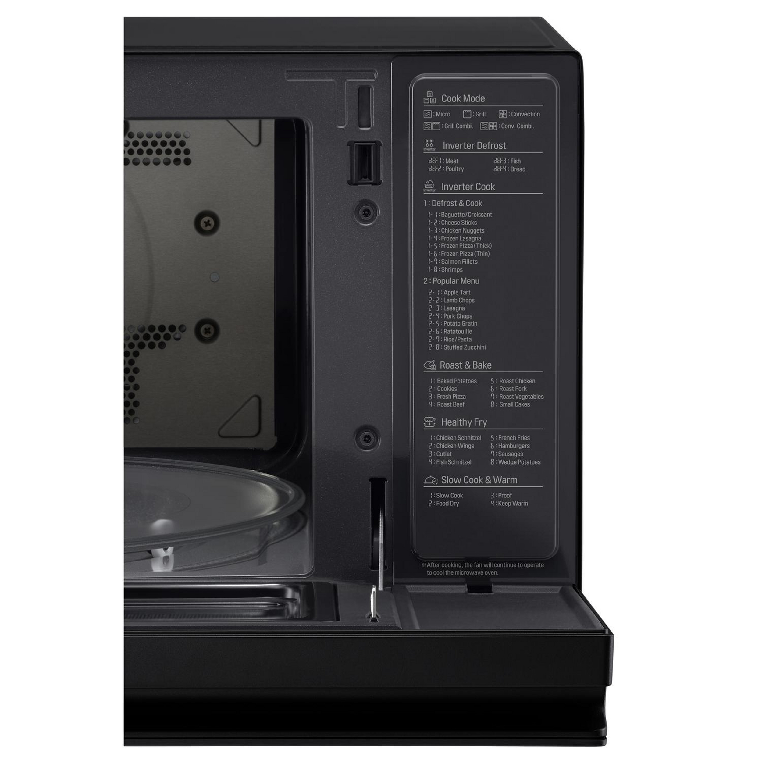 LG MJ3965BPS 39l 1100W Convection Microwave Oven with Touch Control Panel - Black - Image 3 LG MJ3965BPS 39l 1100W Convection Microwave Oven with Touch Control Panel - Black - Image 3