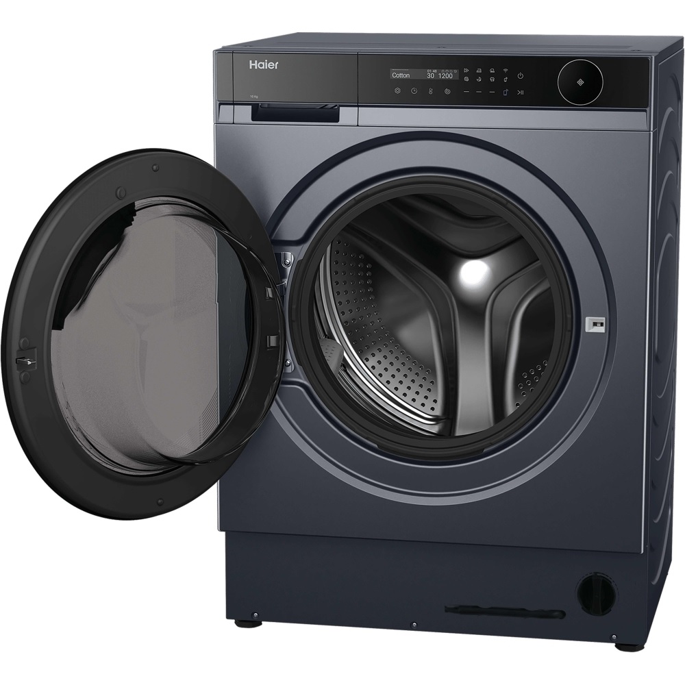 Haier HWB100B14858GUUK Integrated Washing Machine, 10kg, 1400 Spin - Grey - Image 2 Haier HWB100B14858GUUK Integrated Washing Machine, 10kg, 1400 Spin - Grey - Image 2