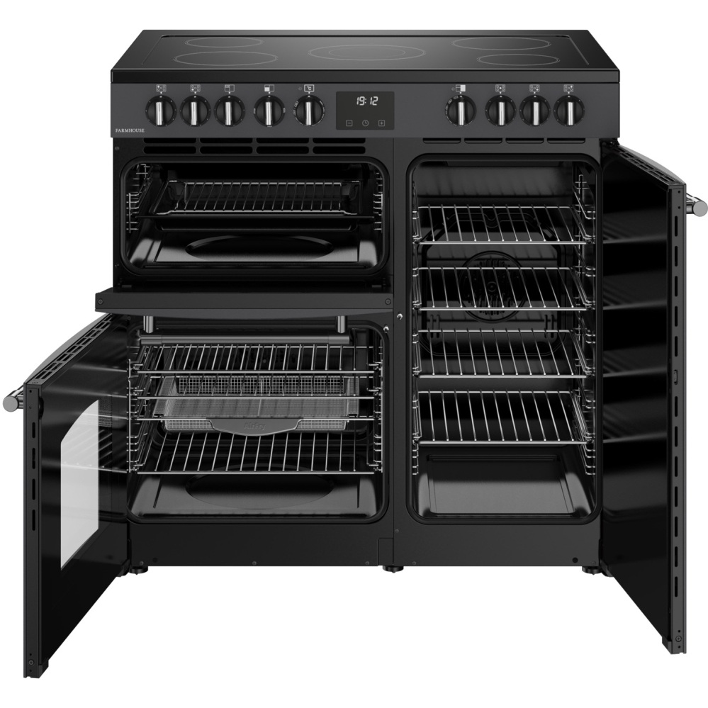 Belling 444411816 RCA FARMHOUSE 90E AN 90cm Ceramic Range Cooker - Grey - Image 2 Belling 444411816 RCA FARMHOUSE 90E AN 90cm Ceramic Range Cooker - Grey - Image 2
