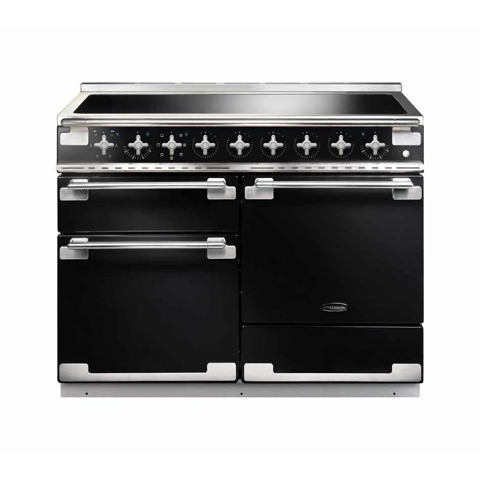 Rangemaster ELS110EIGB 110cm Induction Range Cooker Elise - Gloss Black/Brushed Nickel - Image 1