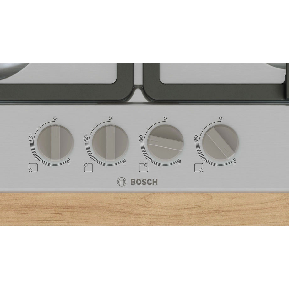 Bosch PGP6B5K90 60cm Gas Hob - Stainless steel - Image 2