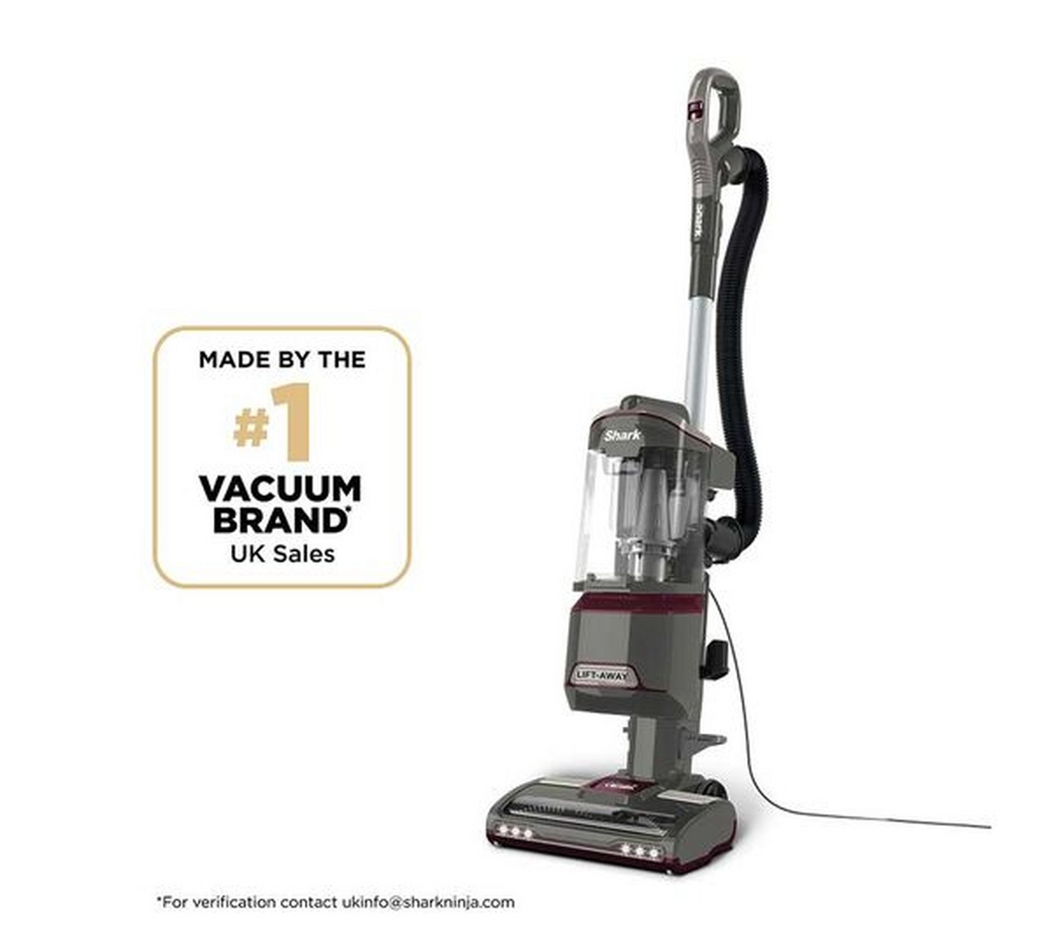Shark NV603UKT Classic Upright Pet Vacuum Cleaner - Grey & Plum