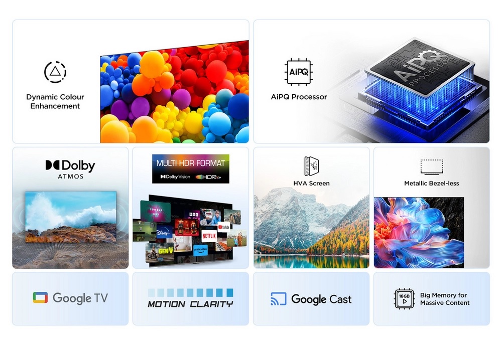 TCL 75V6C-UK 75" DLED Smart Television, 4K Ultra HD - Image 3 TCL 75V6C-UK 75" DLED Smart Television, 4K Ultra HD - Image 3