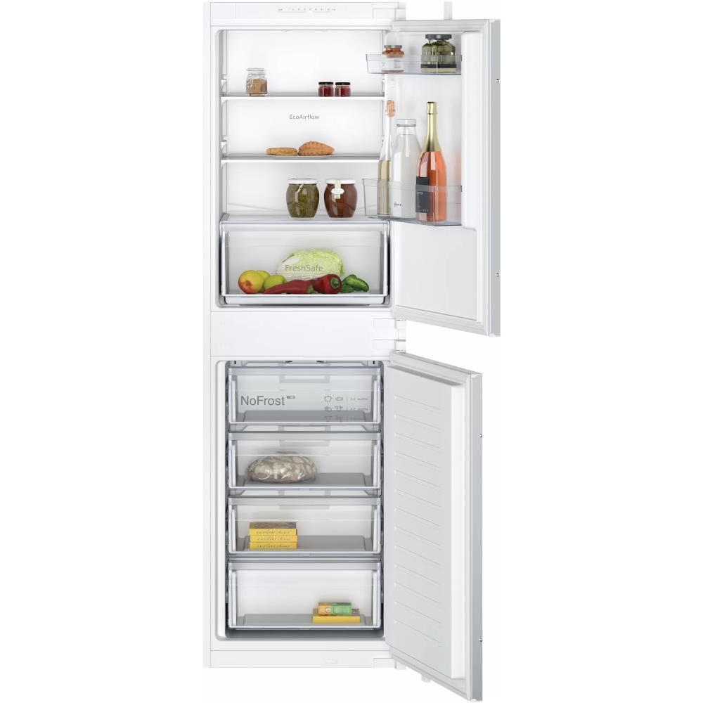 Neff KI7851SE0G N30 No Frost Integrated Fridge Freezer, Sliding Hinge, 50/50, E Rated