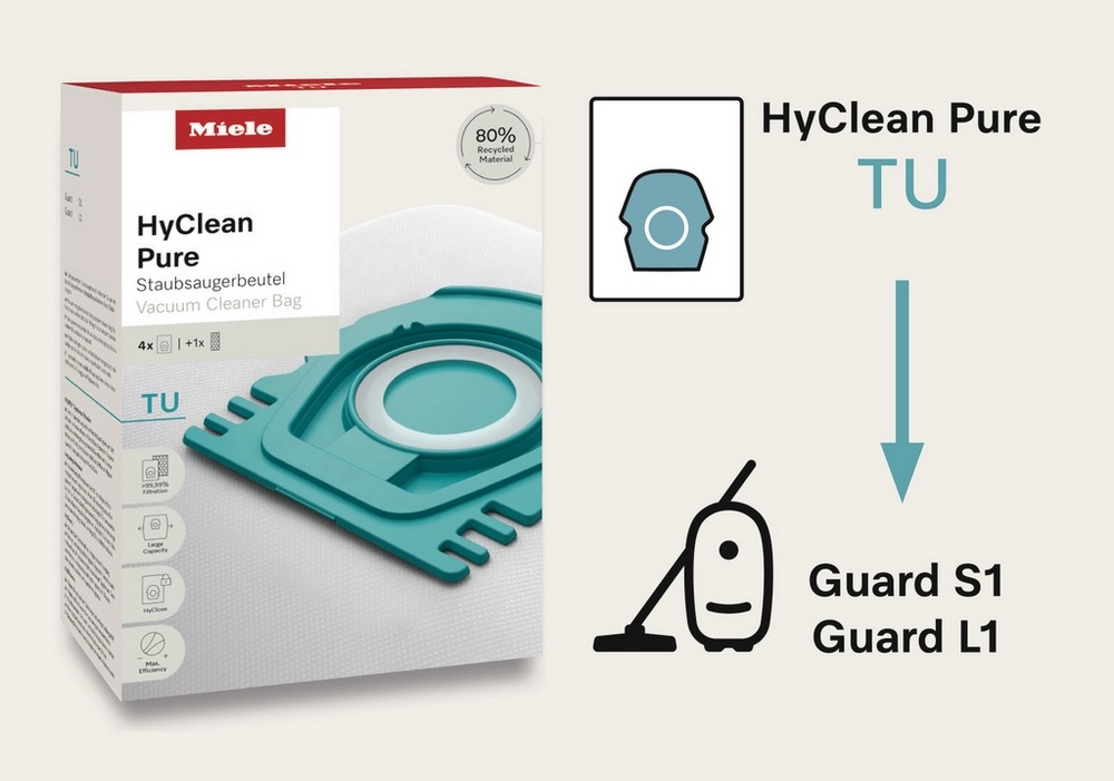 Miele HYCLEAN PURE TU (Standard box) Vacuum Cleaner Bags - Image 2 Miele HYCLEAN PURE TU (Standard box) Vacuum Cleaner Bags - Image 2
