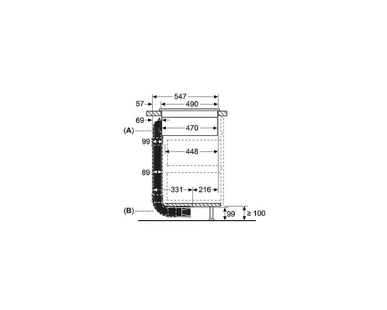Neff Z861KR1 60cm Deep Recirculation Kit for Air Venting Hob - Image 2 Neff Z861KR1 60cm Deep Recirculation Kit for Air Venting Hob - Image 2