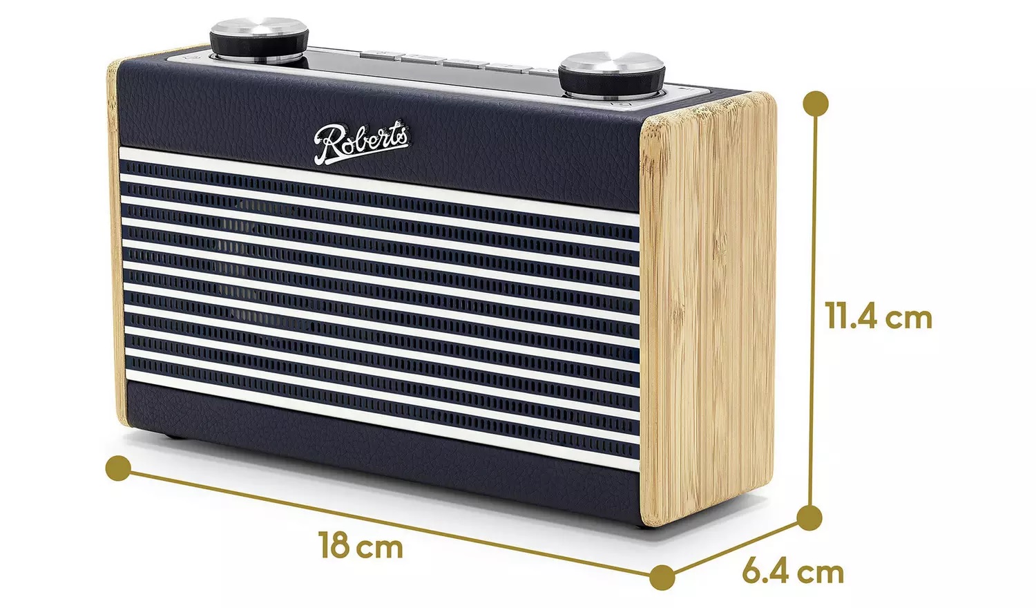 Roberts RAMBLER UNO Bluetooth/DAB+/FM Radio - Navy Blue - Image 2 Roberts RAMBLER UNO Bluetooth/DAB+/FM Radio - Navy Blue - Image 2