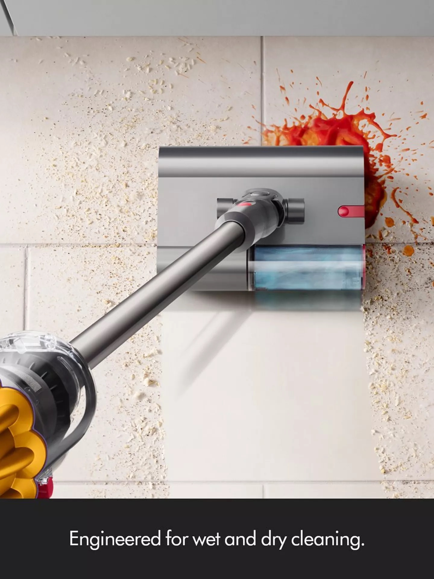 Dyson V12DETECTSUB Detect Slim Submarine Cordless Vacuum - Yellow/Nickel - Image 2