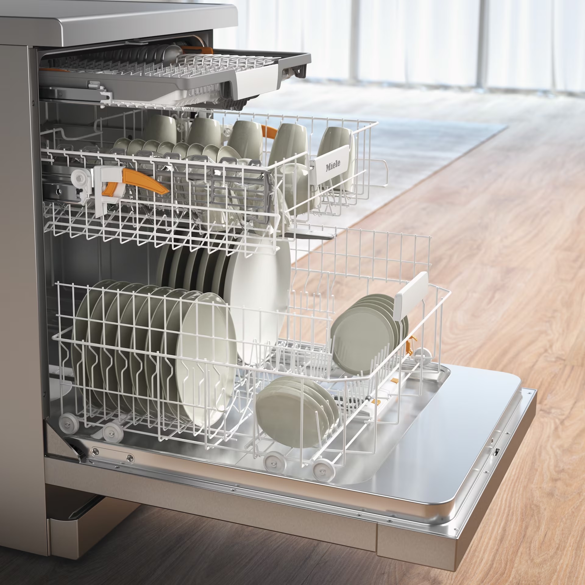 MIELE Active Plus G5811 SC Full-size Dishwasher - Clean Steel - Image 4 MIELE Active Plus G5811 SC Full-size Dishwasher - Clean Steel - Image 4