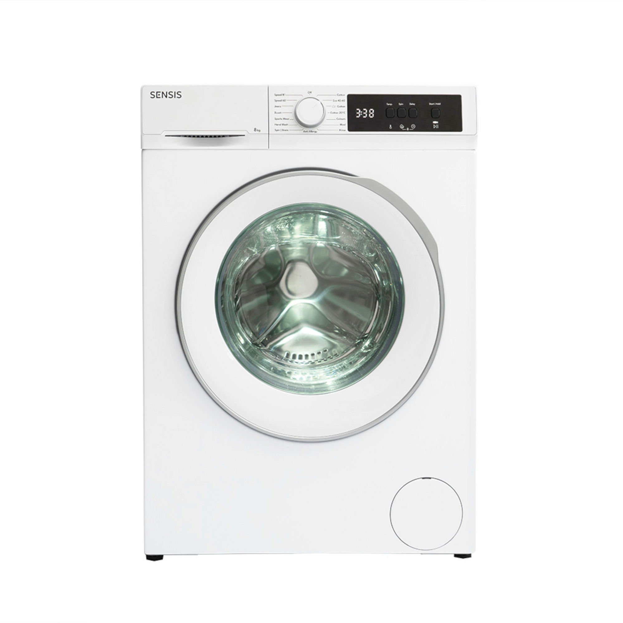 Sensis WMF01814AW 8kg 1400 Spin Washing Machine - White - Image 1