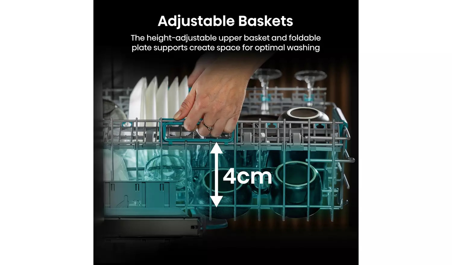 Hisense HS663A90WUK Full Size Dishwasher - White - Image 7