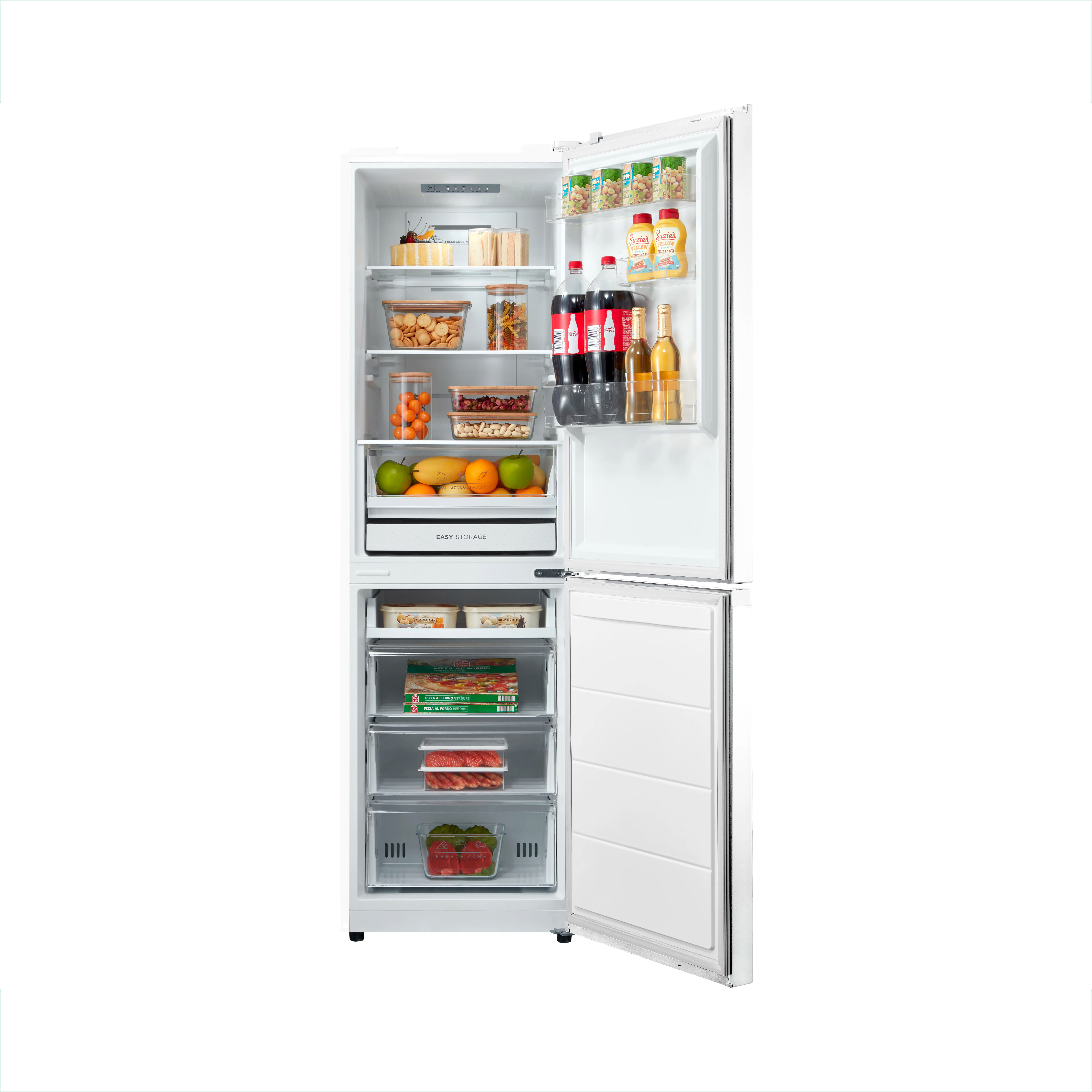 Midea MDRB379FGD01 60/40 Frost Free Fridge Freezer - White - D Rated - Image 2 Midea MDRB379FGD01 60/40 Frost Free Fridge Freezer - White - D Rated - Image 2