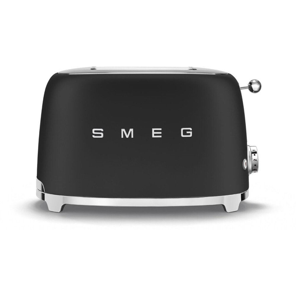 Smeg TSF01BLMUK Retro Toaster, 2 Slice, Black - Image 1 Smeg TSF01BLMUK Retro Toaster, 2 Slice, Black - Image 1