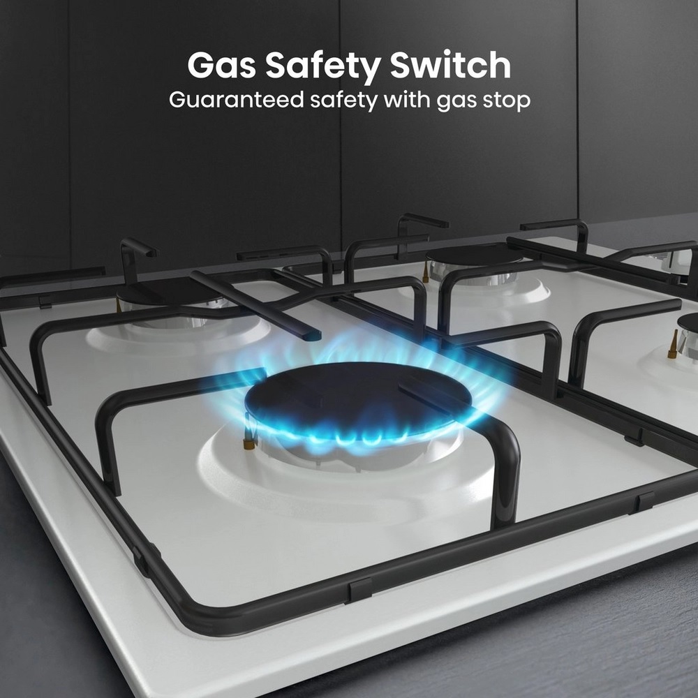 Hisense GM642XHS 60cm Gas Hob - Stainless Steel - Image 4