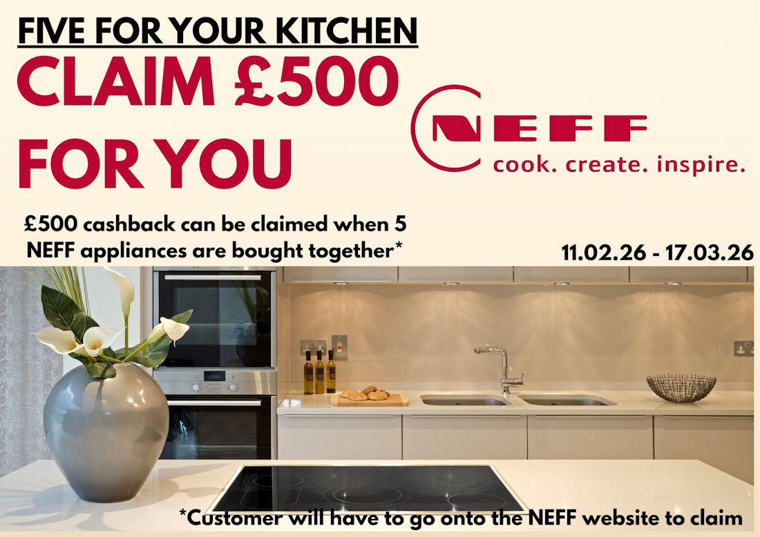 NEFF integrated oven kitchen cashback offer