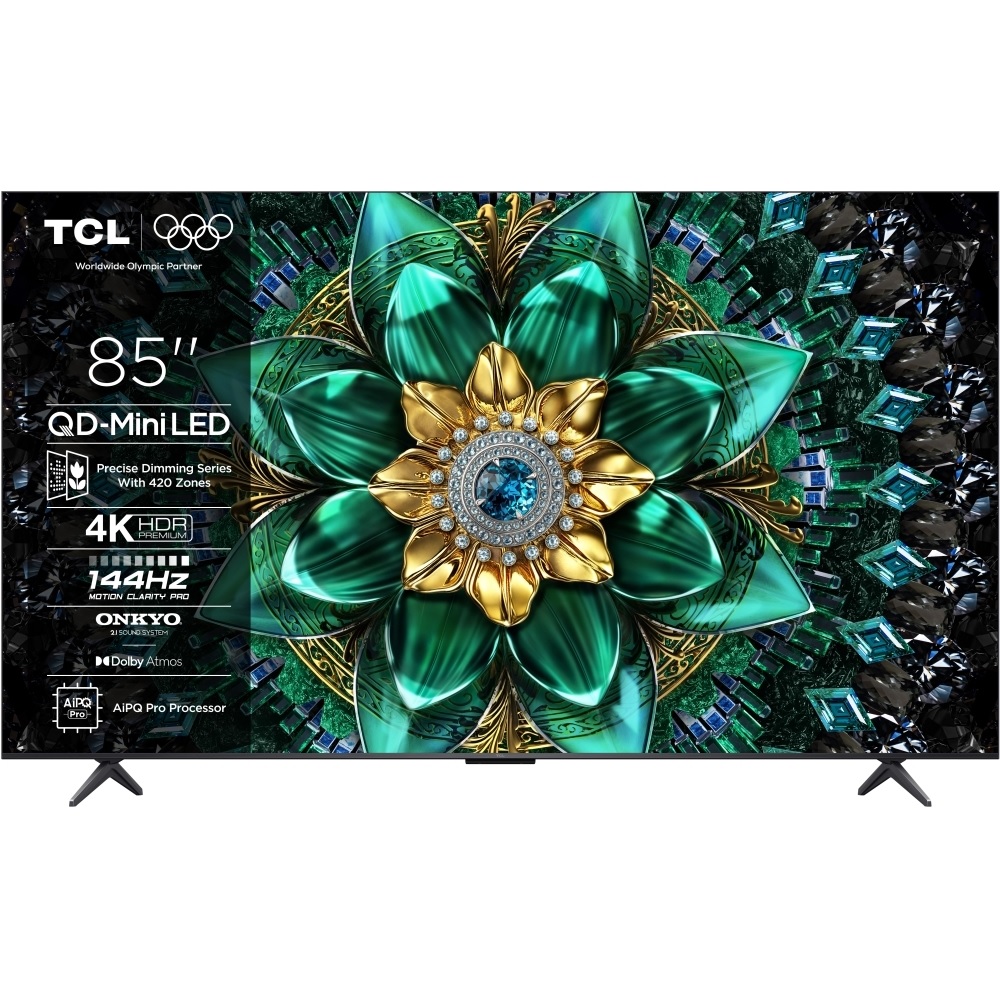 TCL 85Q6C-UK 85" Mini LED Smart Television, 4K Ultra HD - Image 1