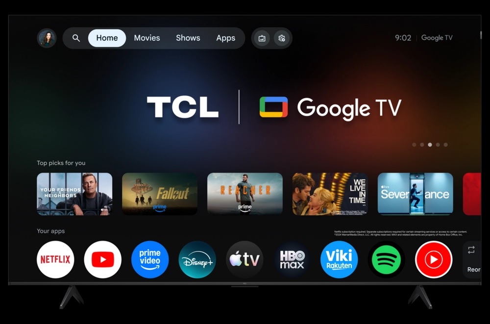 TCL 43P7L-UK 43" 4K HDR QLED Direct LED Google TV - Image 4