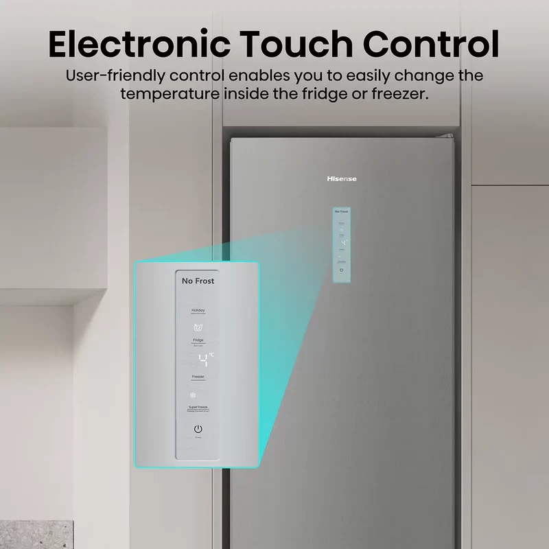 Hisense RM469N4ACDUK 60/40 Fridge Freezer - Stainless Steel - Image 5