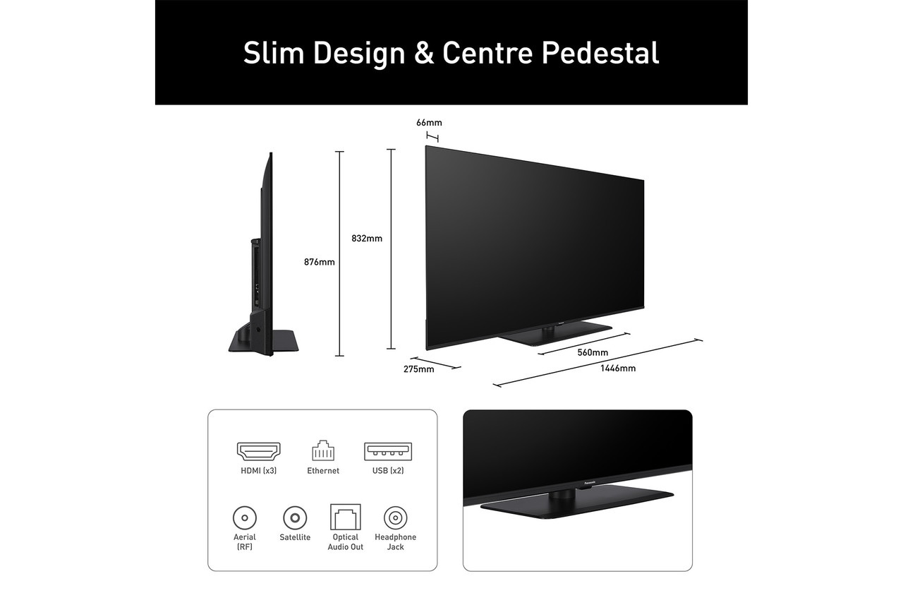 Panasonic TV-65W85BEY 65” QLED HDR 4K Ultra HD Smart Fire TV - Image 4 Panasonic TV-65W85BEY 65” QLED HDR 4K Ultra HD Smart Fire TV - Image 4