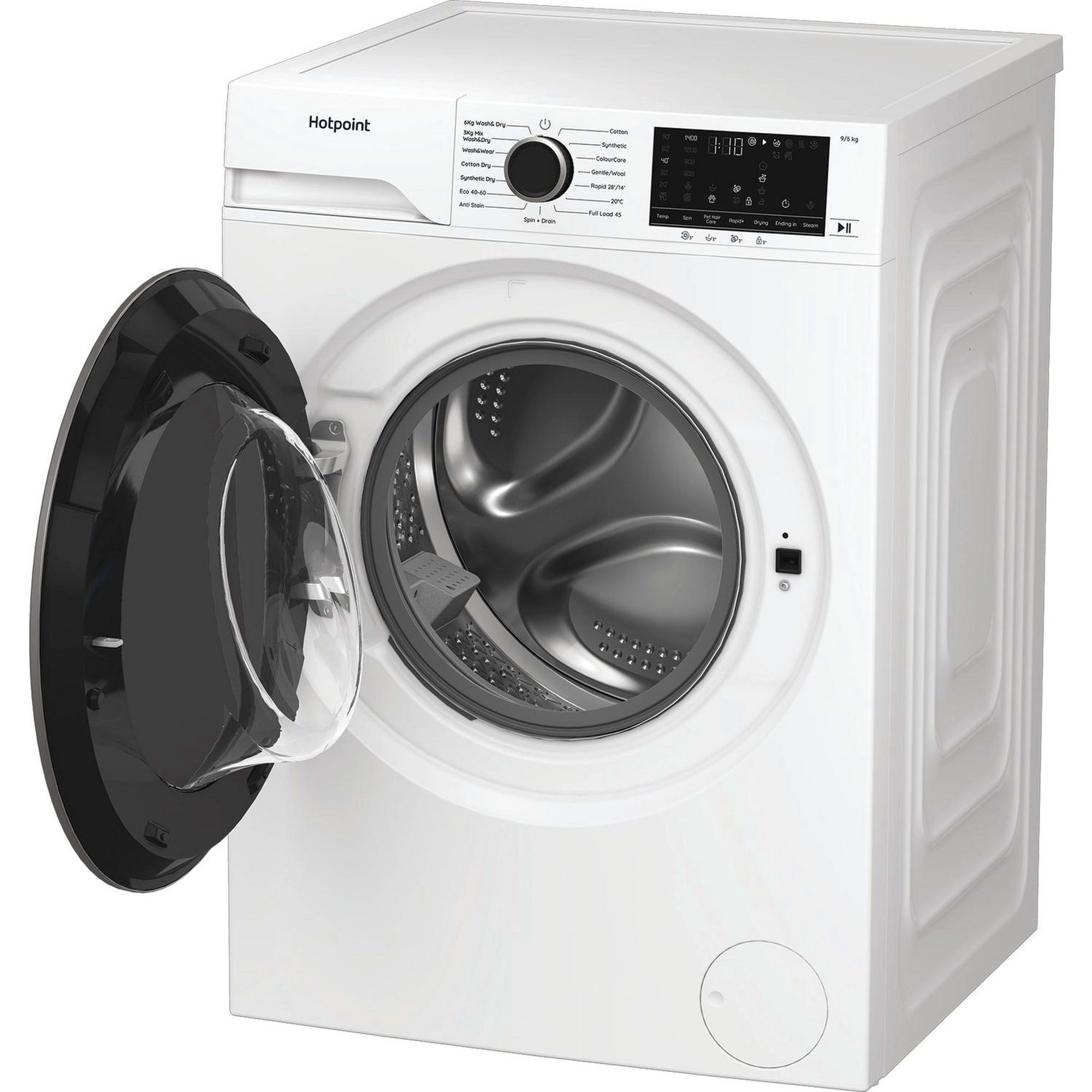 Hotpoint HBD9681ANTSTAIN 9kg/6kg 1400 Spin Washer Dryer - White - Image 2