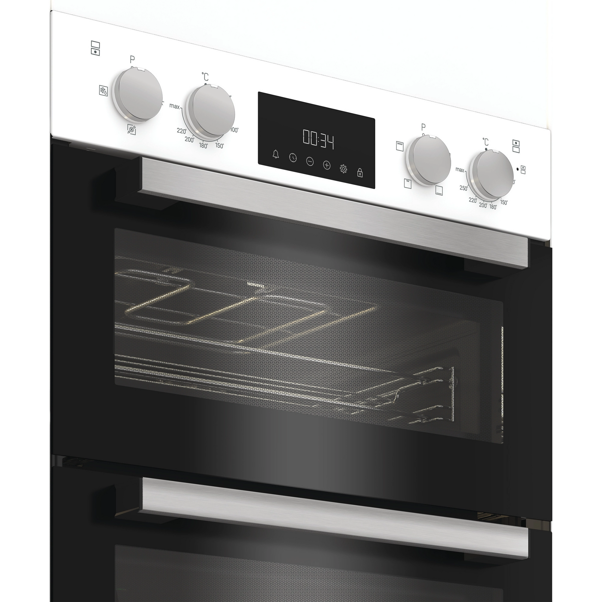 Hotpoint DIH10DW 89cm Built In Electric Double Oven - White - Image 3 Hotpoint DIH10DW 89cm Built In Electric Double Oven - White - Image 3