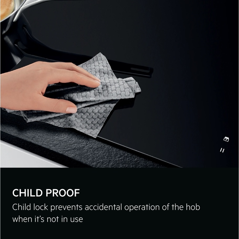 AEG TN64IA04FB 59cm Induction Hob, Black - Image 2 AEG TN64IA04FB 59cm Induction Hob, Black - Image 2