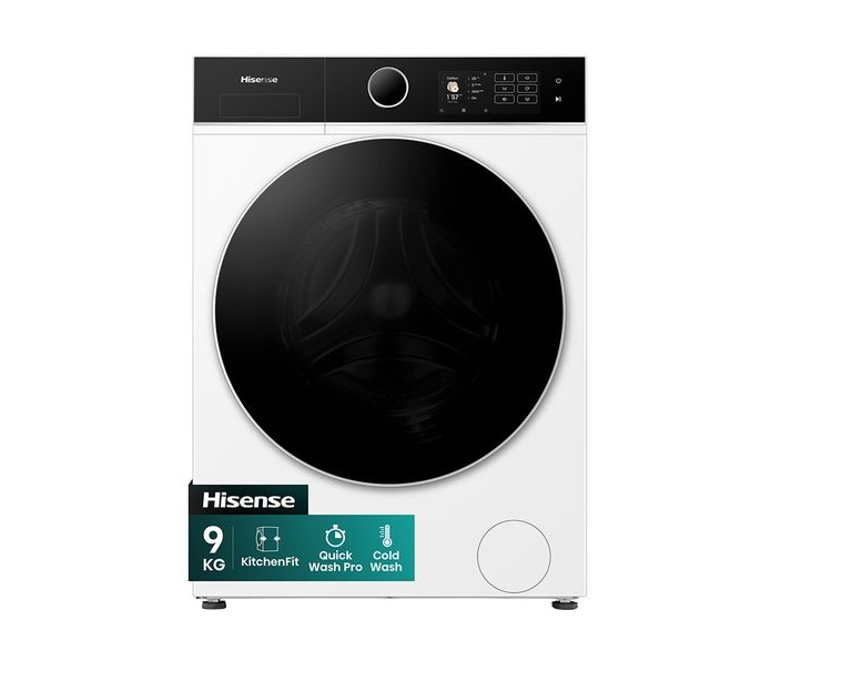 Hisense WF5I9043BWFS WiFi-enabled 9kg 1400 Spin Washing Machine - White Hisense WF5I9043BWFS WiFi-enabled 9kg 1400 Spin Washing Machine - White