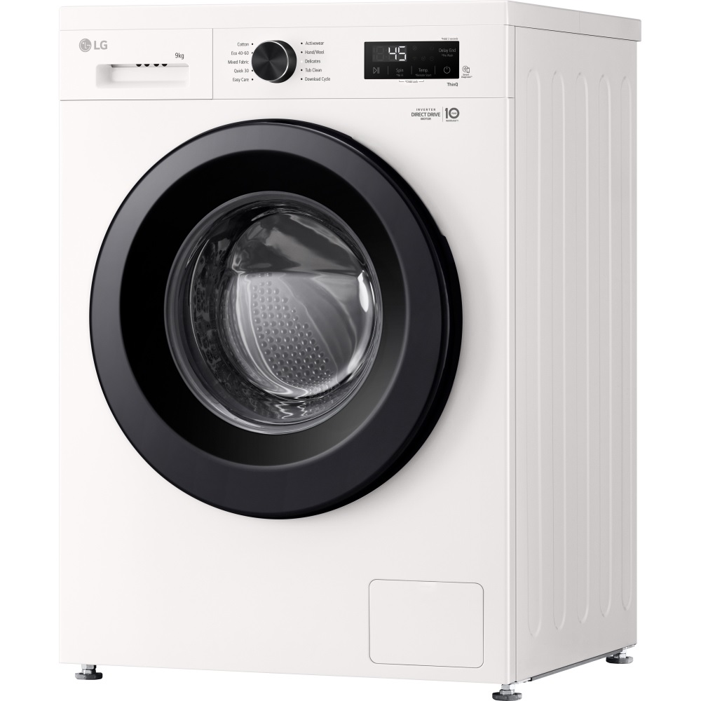 LG F4X1009NWK 9kg, 1400 Spin Washing Machine – White - Image 3