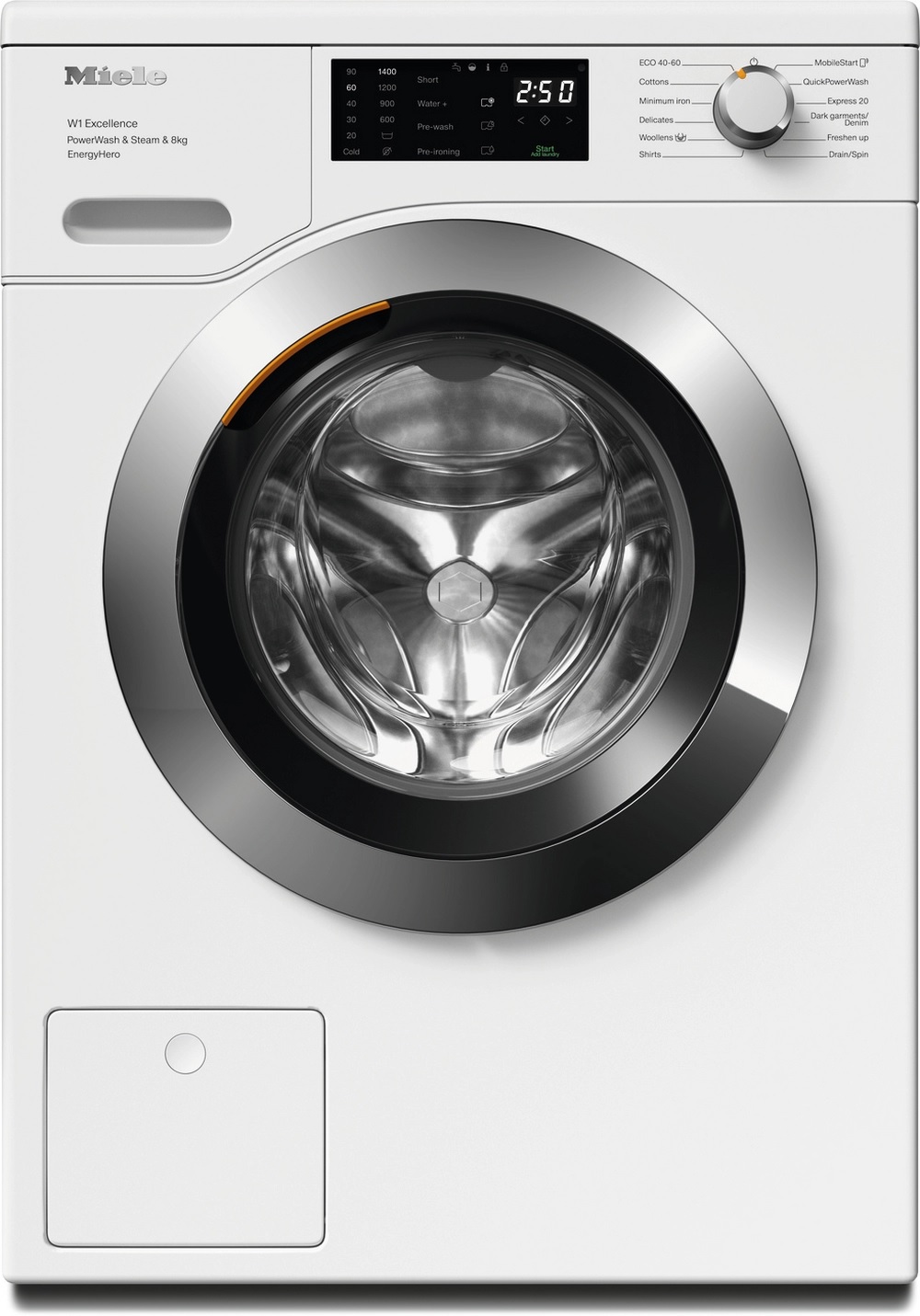 Miele WEE385WCS 8kg 1400 Spin Washing Machine - Lotus White