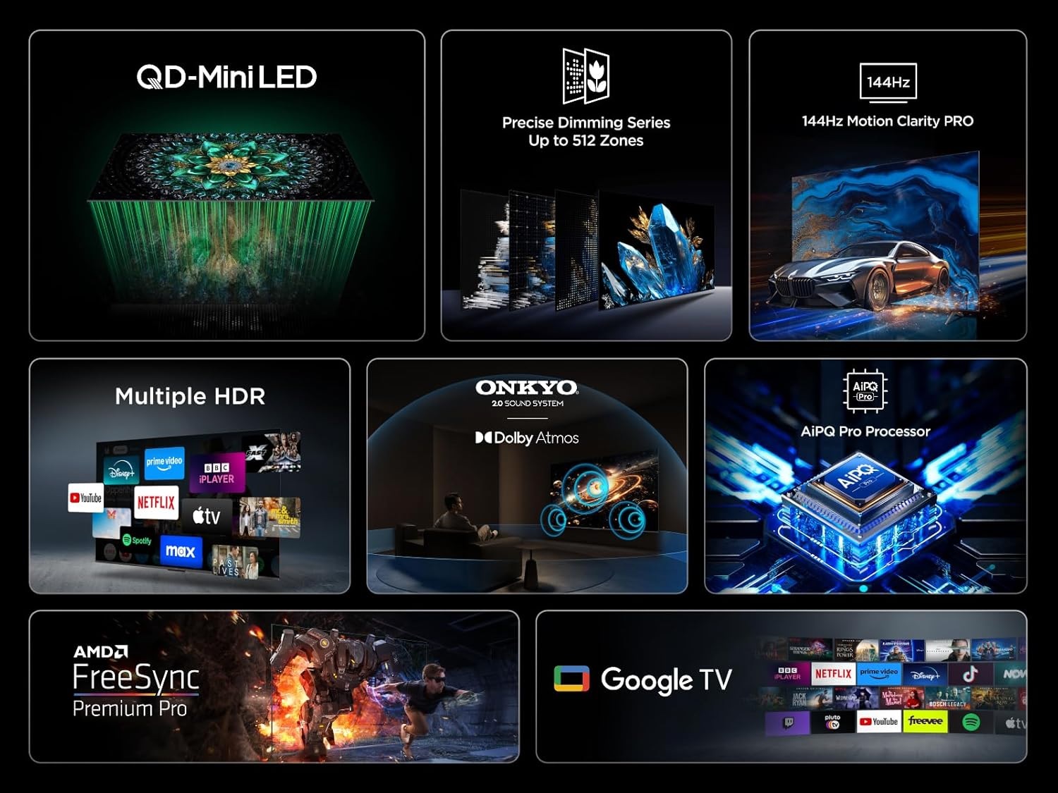 TCL 50Q6C 50" 4K Ultra HD QLED Smart Google TV - Image 3 TCL 50Q6C 50" 4K Ultra HD QLED Smart Google TV - Image 3