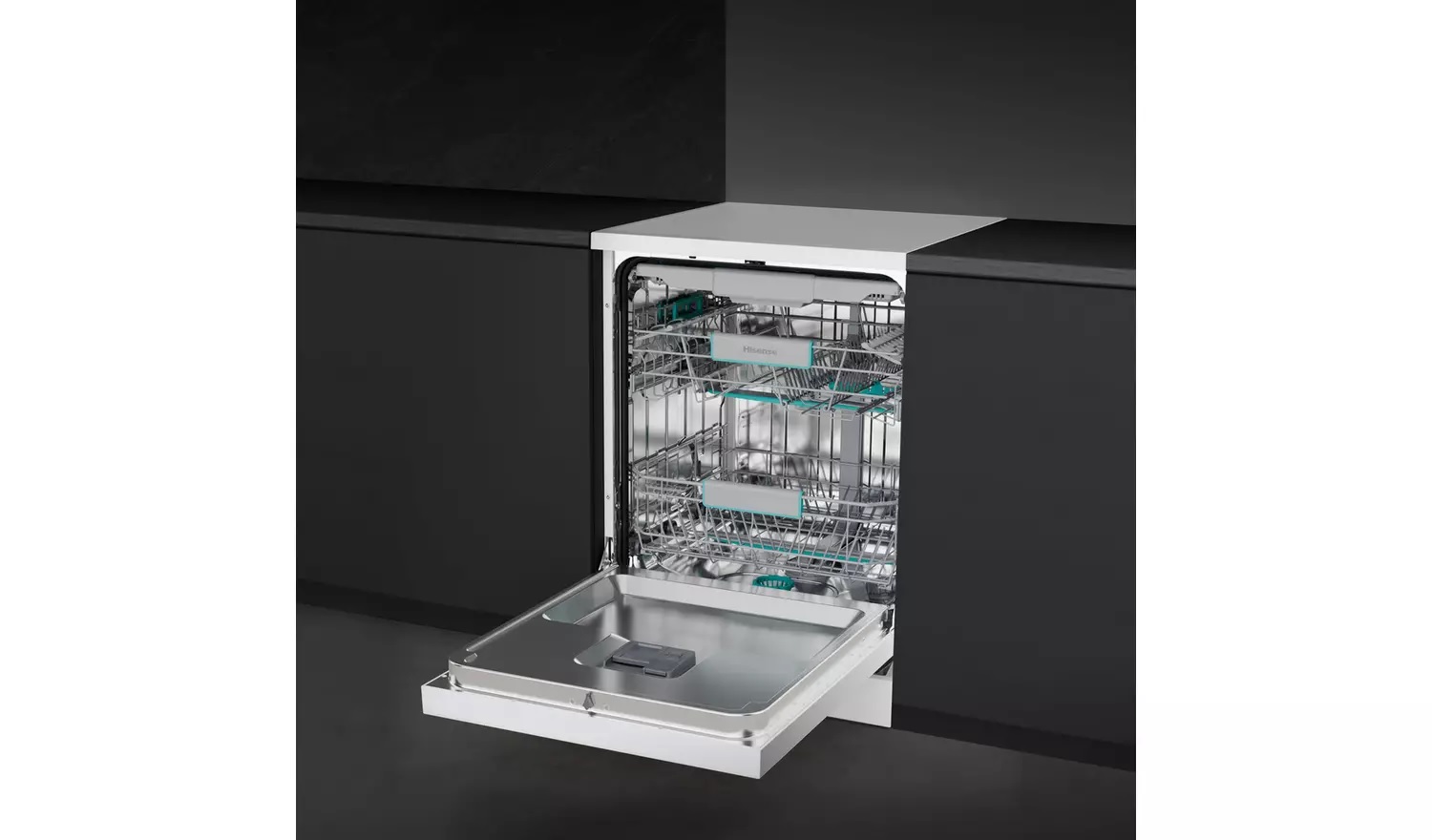 Hisense HS663A90WUK Full Size Dishwasher - White - Image 6