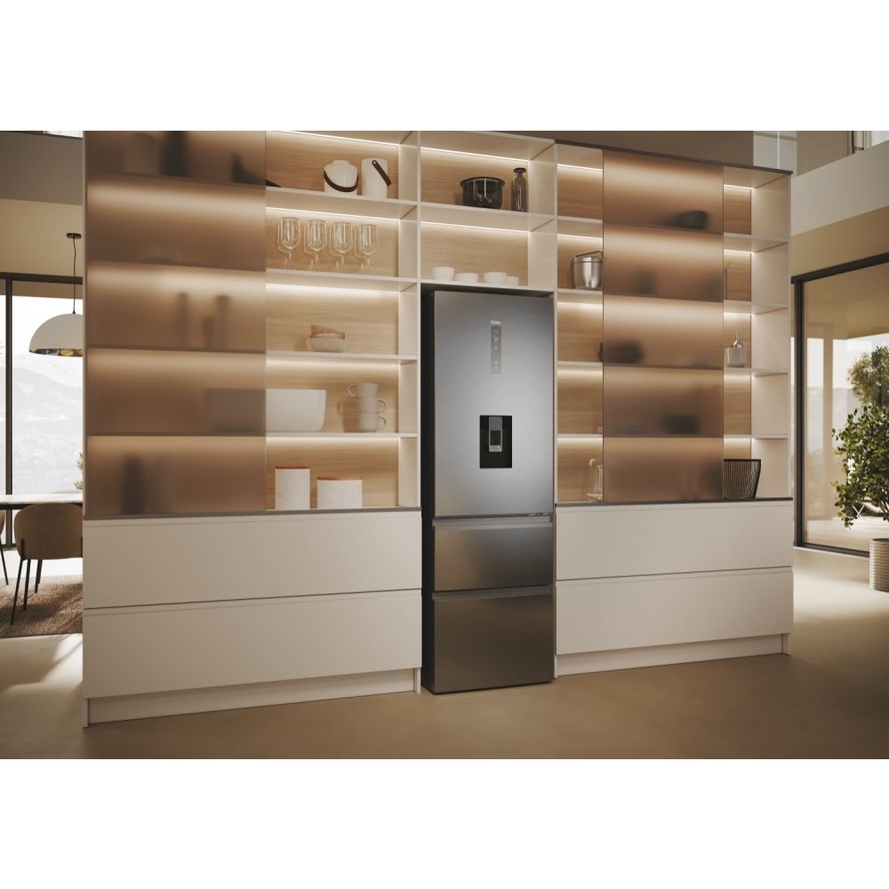 Haier HTW5618EWMG Total No Frost Fridge Freezer, 60/40 - Silver - Image 6