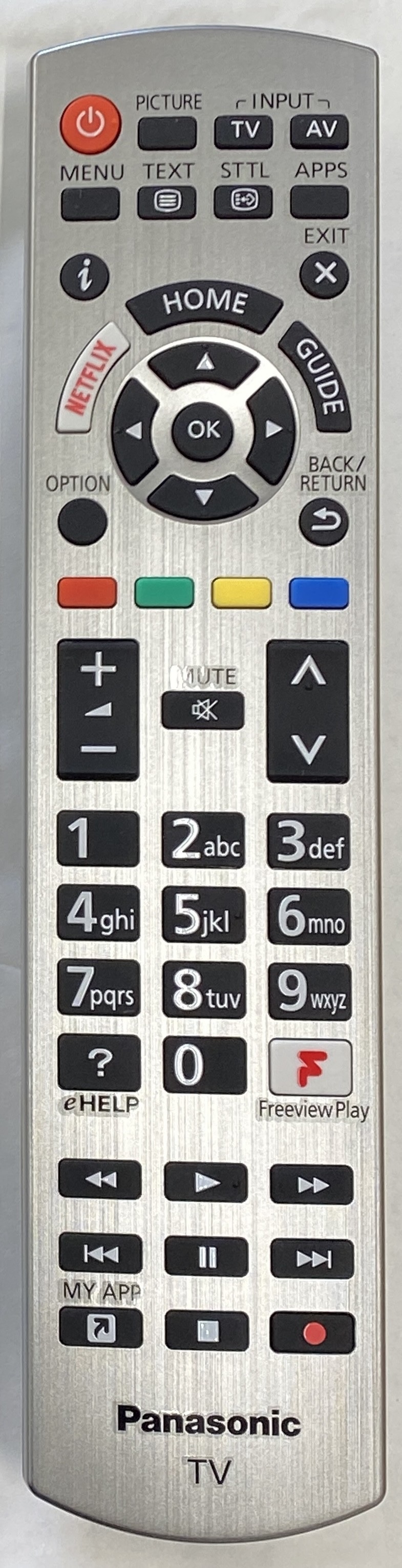Panasonic N2QAYB001179 TV Remote Control - Genuine Original - Image 1 Panasonic N2QAYB001179 TV Remote Control - Genuine Original - Image 1