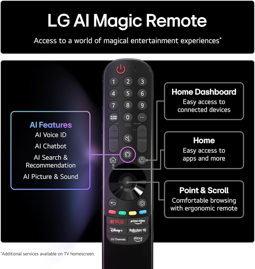 LG OLED65C55 C5 65" OLED evo 4K HDR Smart AI TV - Image 5 LG OLED65C55 C5 65" OLED evo 4K HDR Smart AI TV - Image 5
