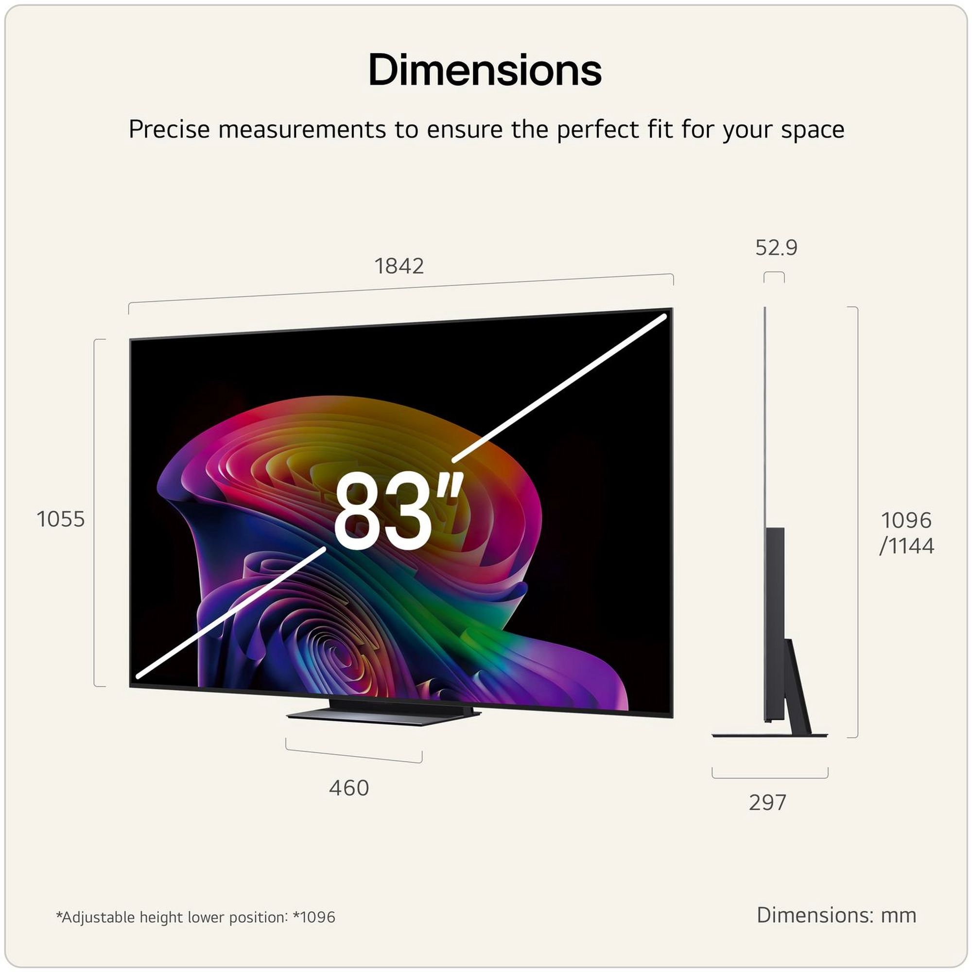 LG OLED83C64LA.AEK 83" 4K OLED evo AI Smart TV - Image 2