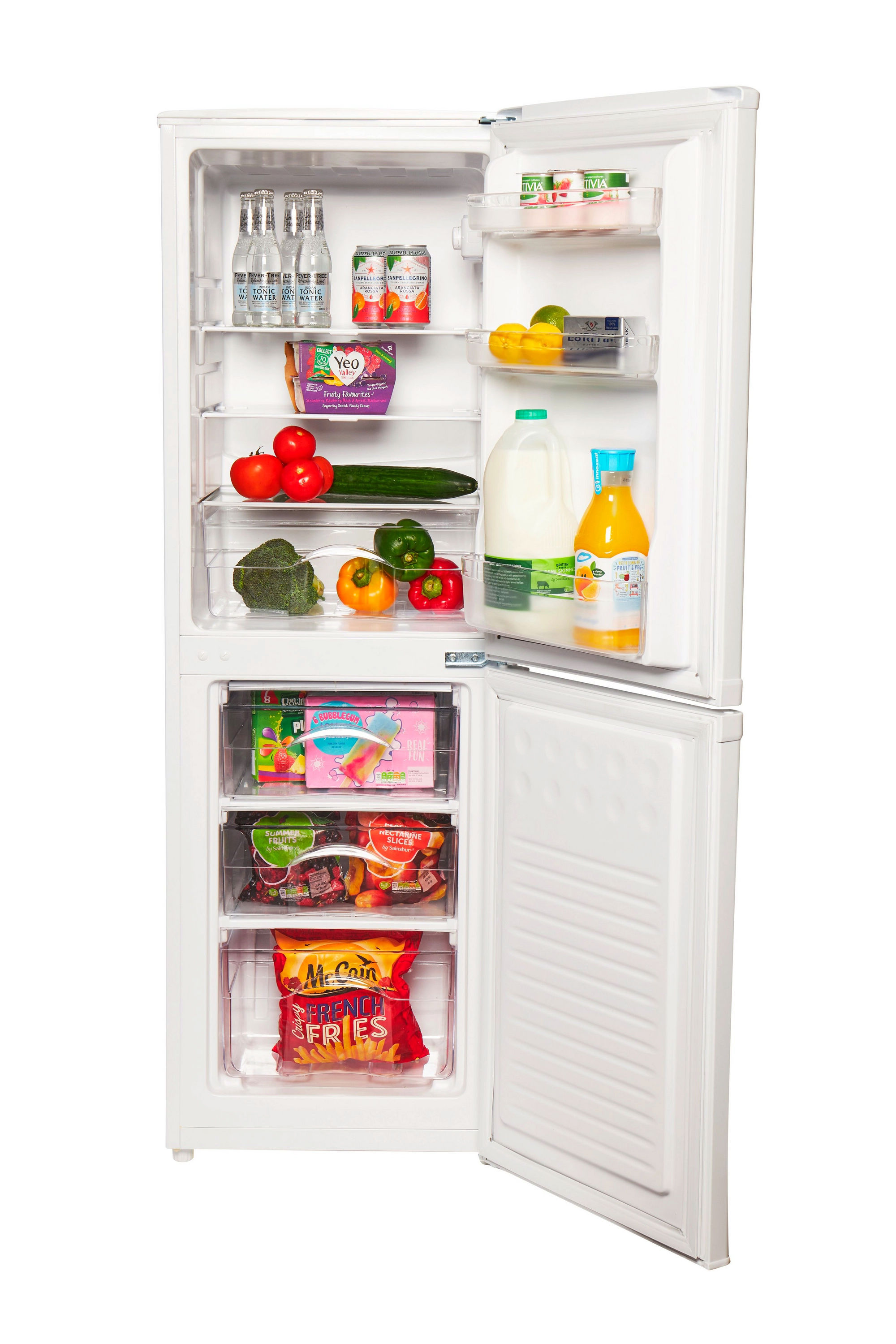 Dh Haden HK144W 48cm 50/50 Low Frost Fridge Freezer - White - Image 2