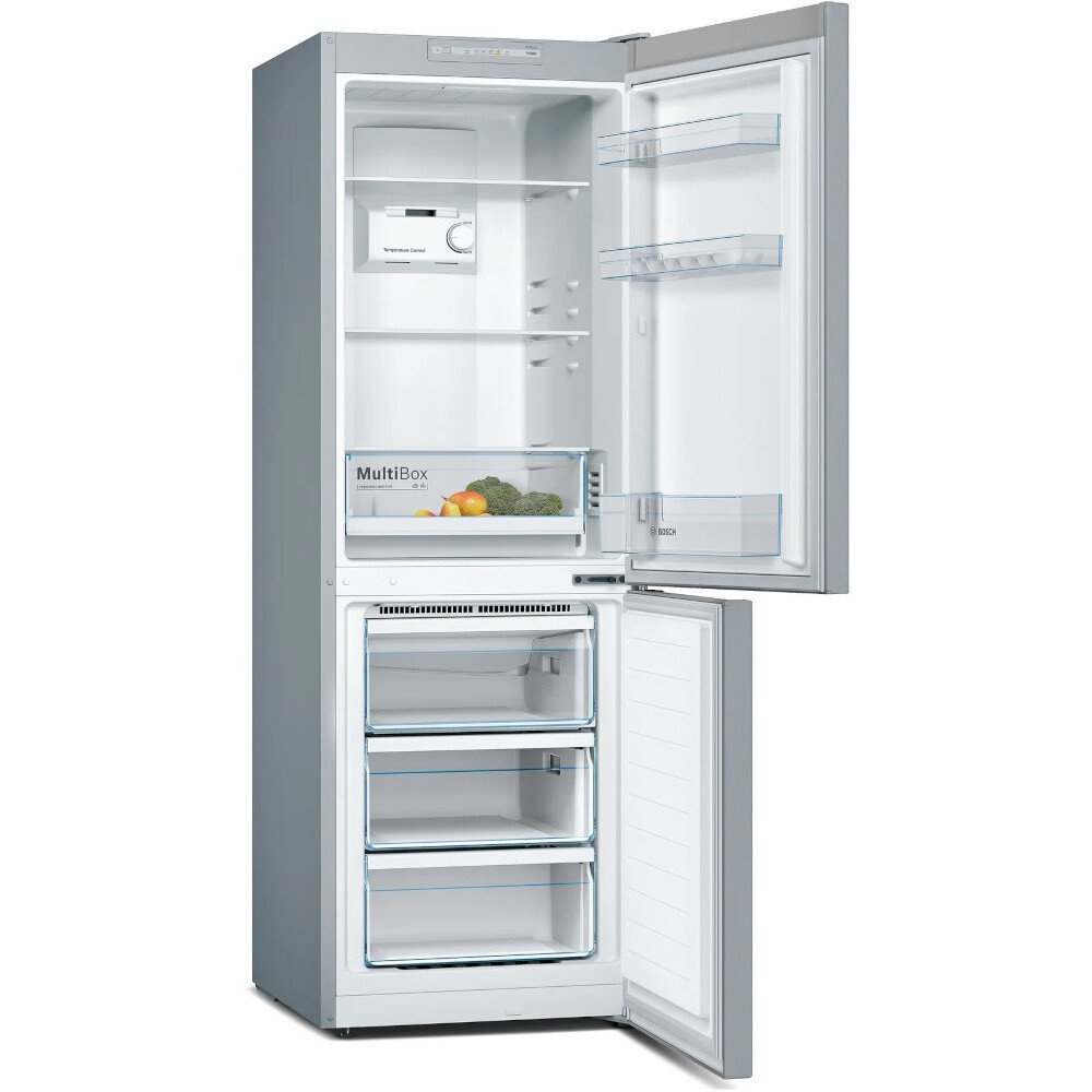 Bosch KGN33NLEBG No Frost Fridge Freezer, 70/30 - Stainless Steel - Image 2