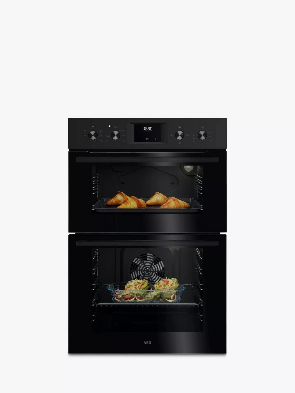 AEG OU5NP20B 66L Double Built-In Oven – Black