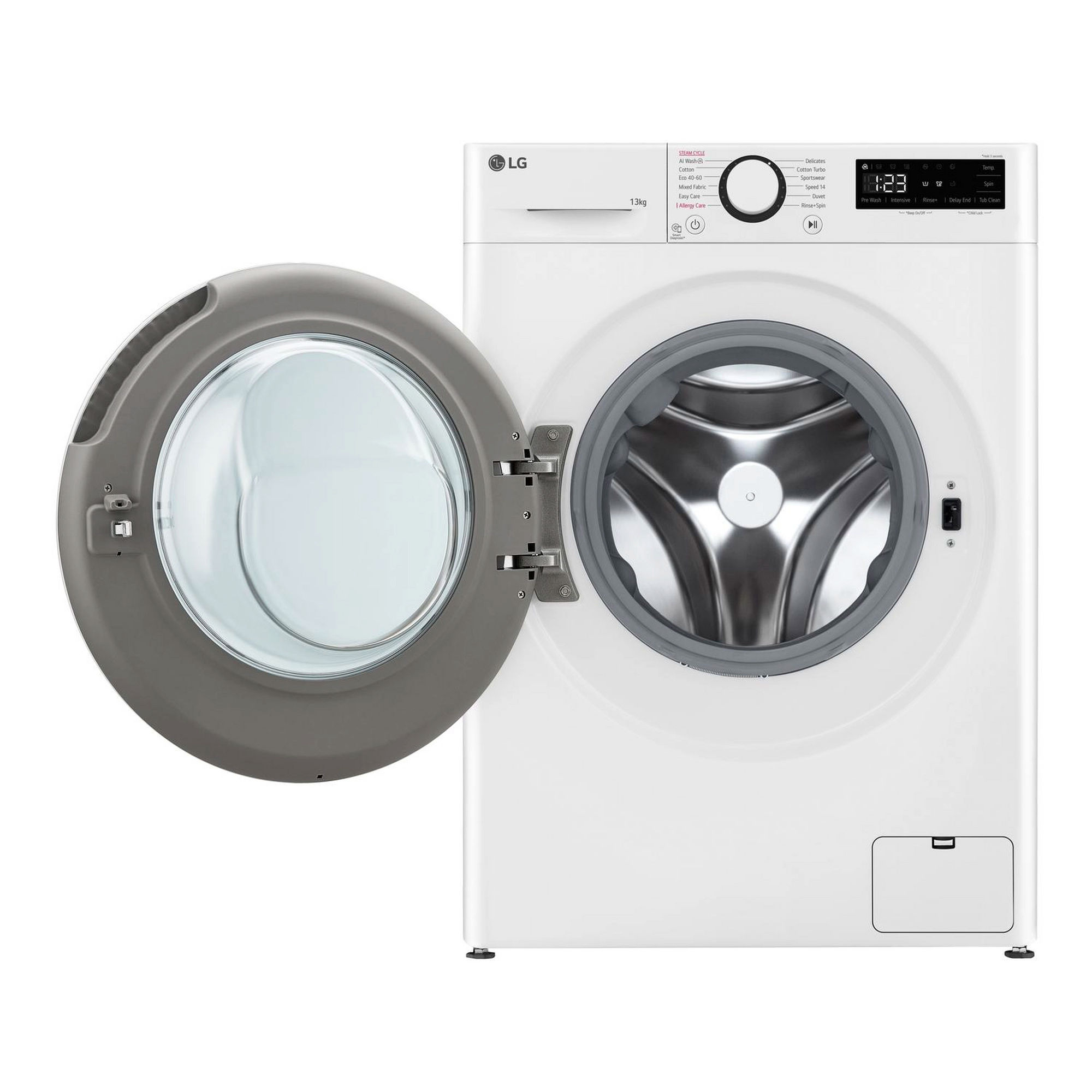 LG F4Y513WWLN1 13kg 1400 Spin Washing Machine - White - Image 2