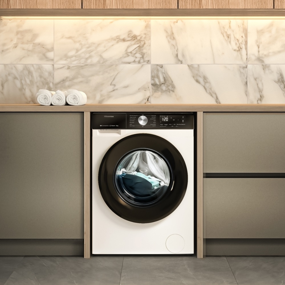 Hisense WF3S1243BW3 Washing Machine, 12kg, 1400 Spin – White - Image 5 Hisense WF3S1243BW3 Washing Machine, 12kg, 1400 Spin – White - Image 5