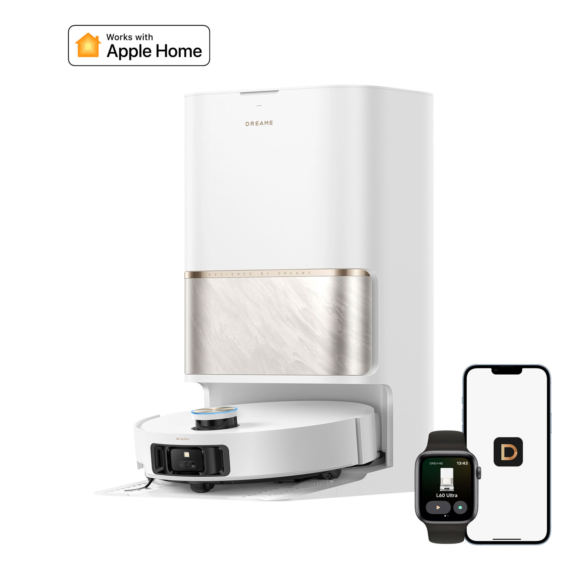 Dreame RLL37CE0_WH L60 Ultra smart vacuum & mop - White