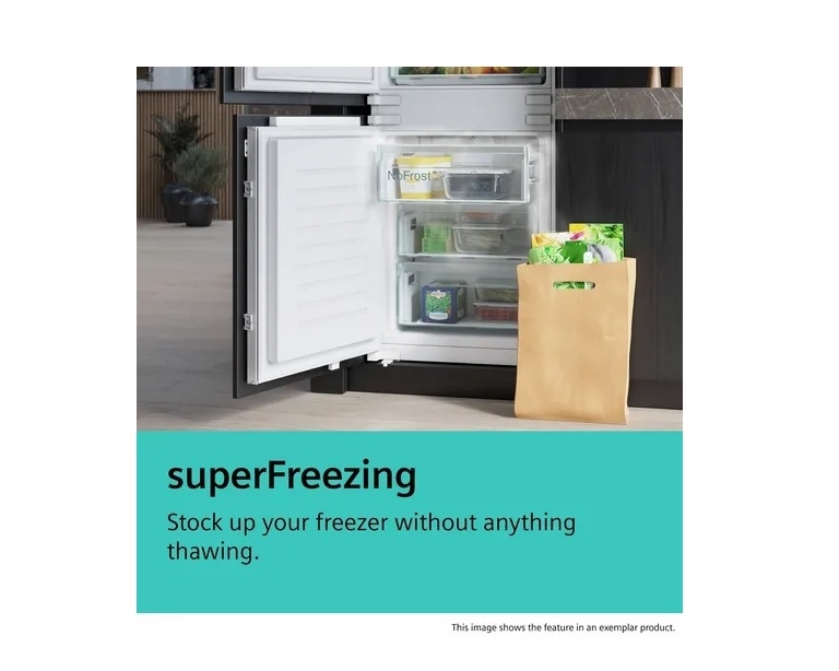 Siemens KG39NAIAU iQ500, Total No Frost Fridge Freezer, 70/30 - Stainless Steel - Image 5 Siemens KG39NAIAU iQ500, Total No Frost Fridge Freezer, 70/30 - Stainless Steel - Image 5