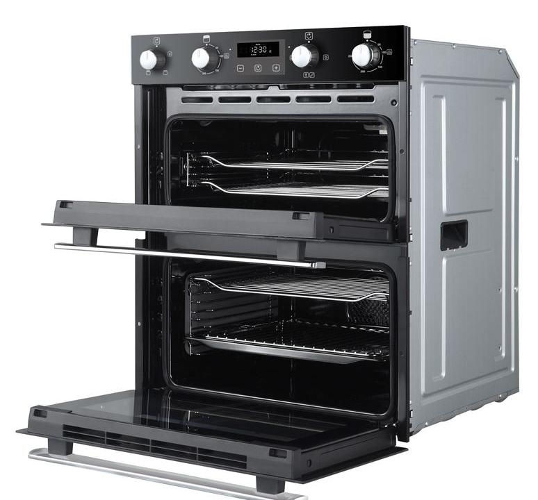 Belling 444444784 BI702FPCT Built-Under Electric Double Oven - Black - Image 2