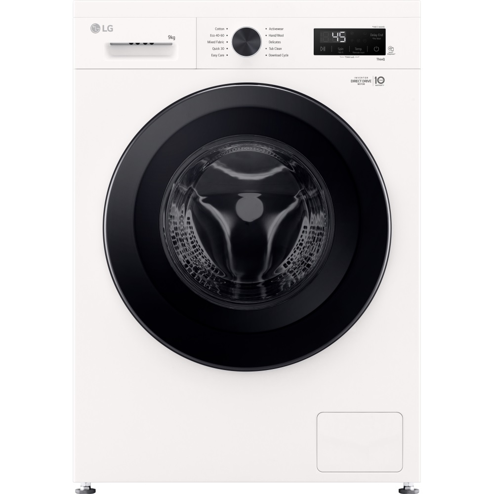 LG F4X1009NWK 9kg, 1400 Spin Washing Machine – White - Image 1