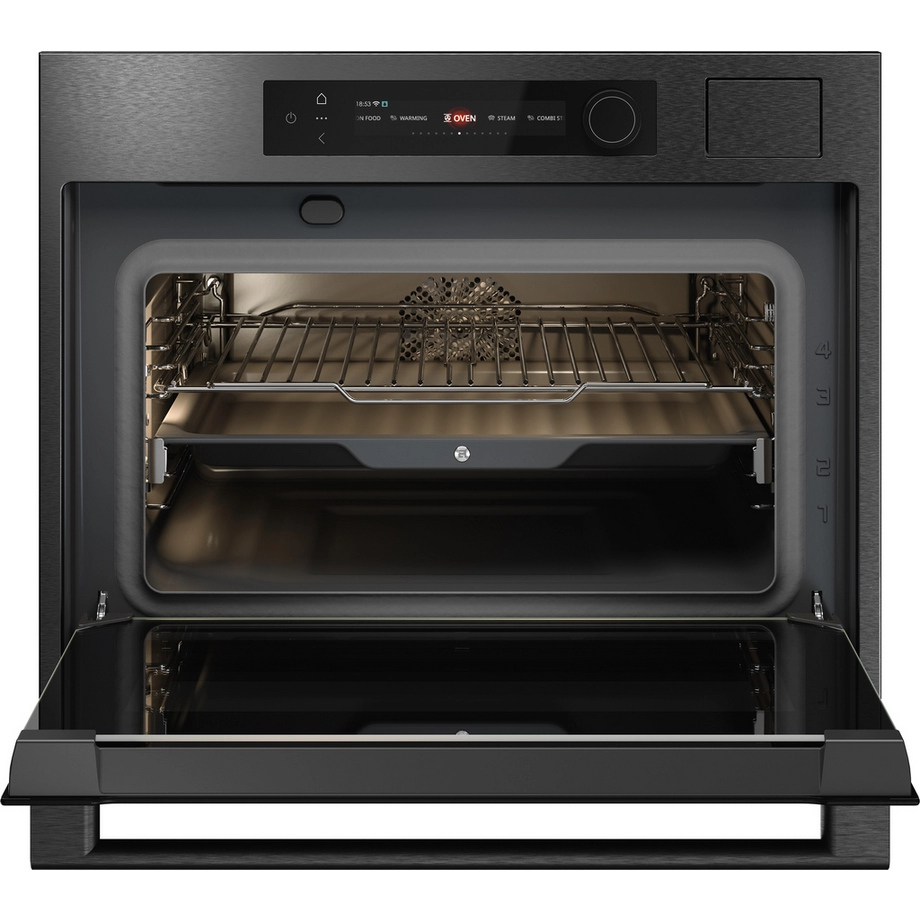 ASKO OCS64BSH 45cm Built-in Compact Oven with steam function - Black Steel, - Image 2