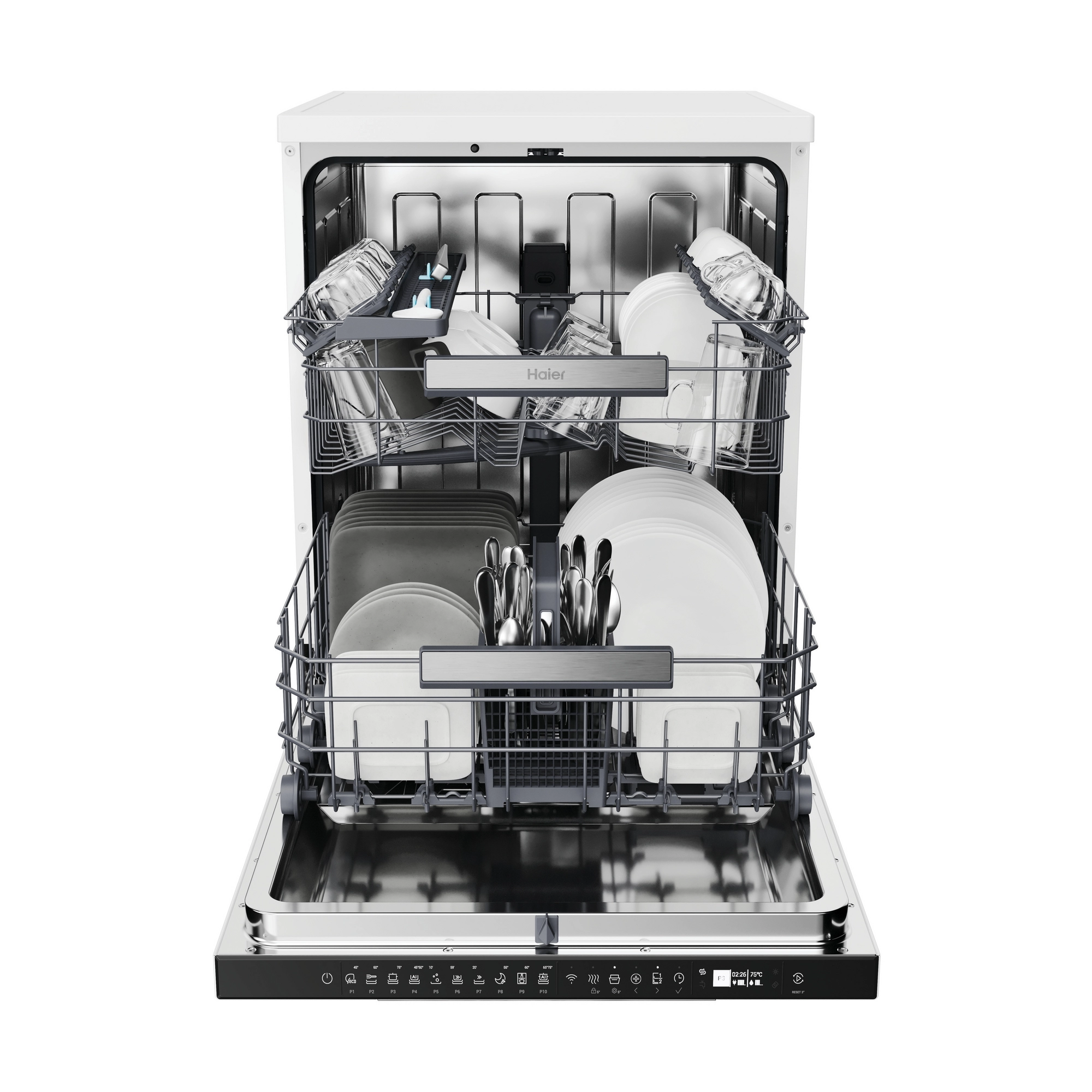 Haier XF 5C7M0W-80 Dishwasher - White - 15 Place Settings - Image 3