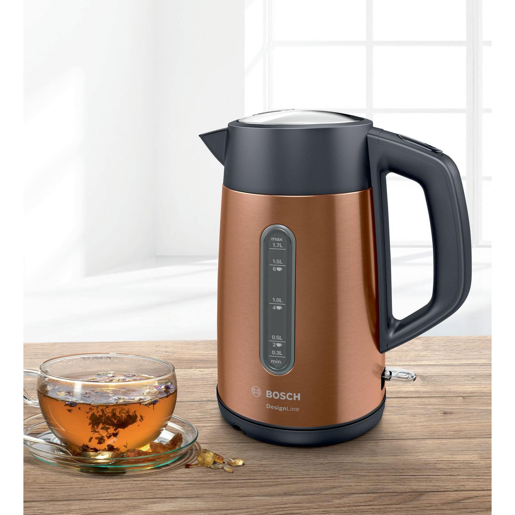 Bosch TWK4P439GB 1.7L Kettle DesignLine Copper - Image 1 Bosch TWK4P439GB 1.7L Kettle DesignLine Copper - Image 1