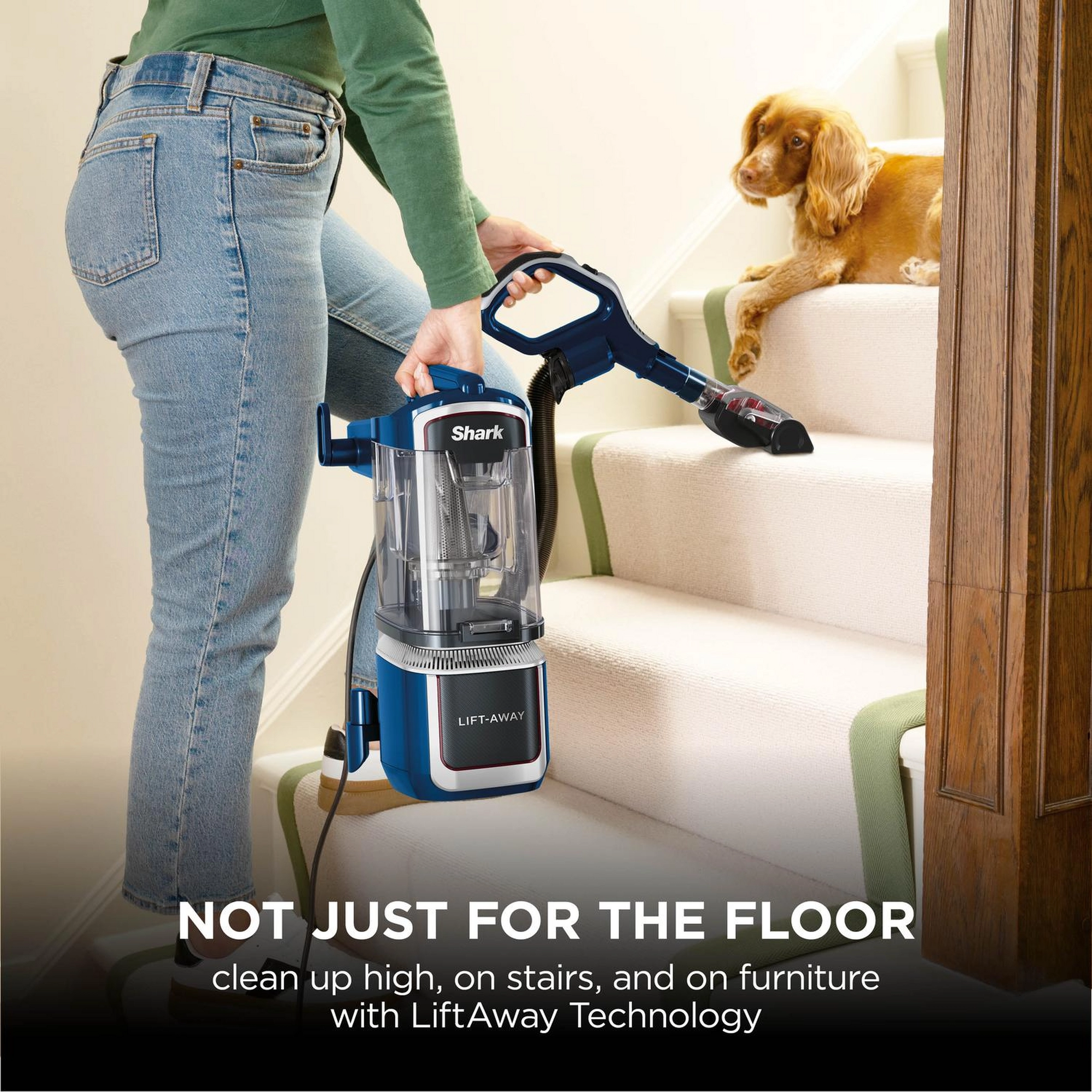 Shark LA400UKT Corded Upright Vacuum Cleaner - Navy - Image 3 Shark LA400UKT Corded Upright Vacuum Cleaner - Navy - Image 3
