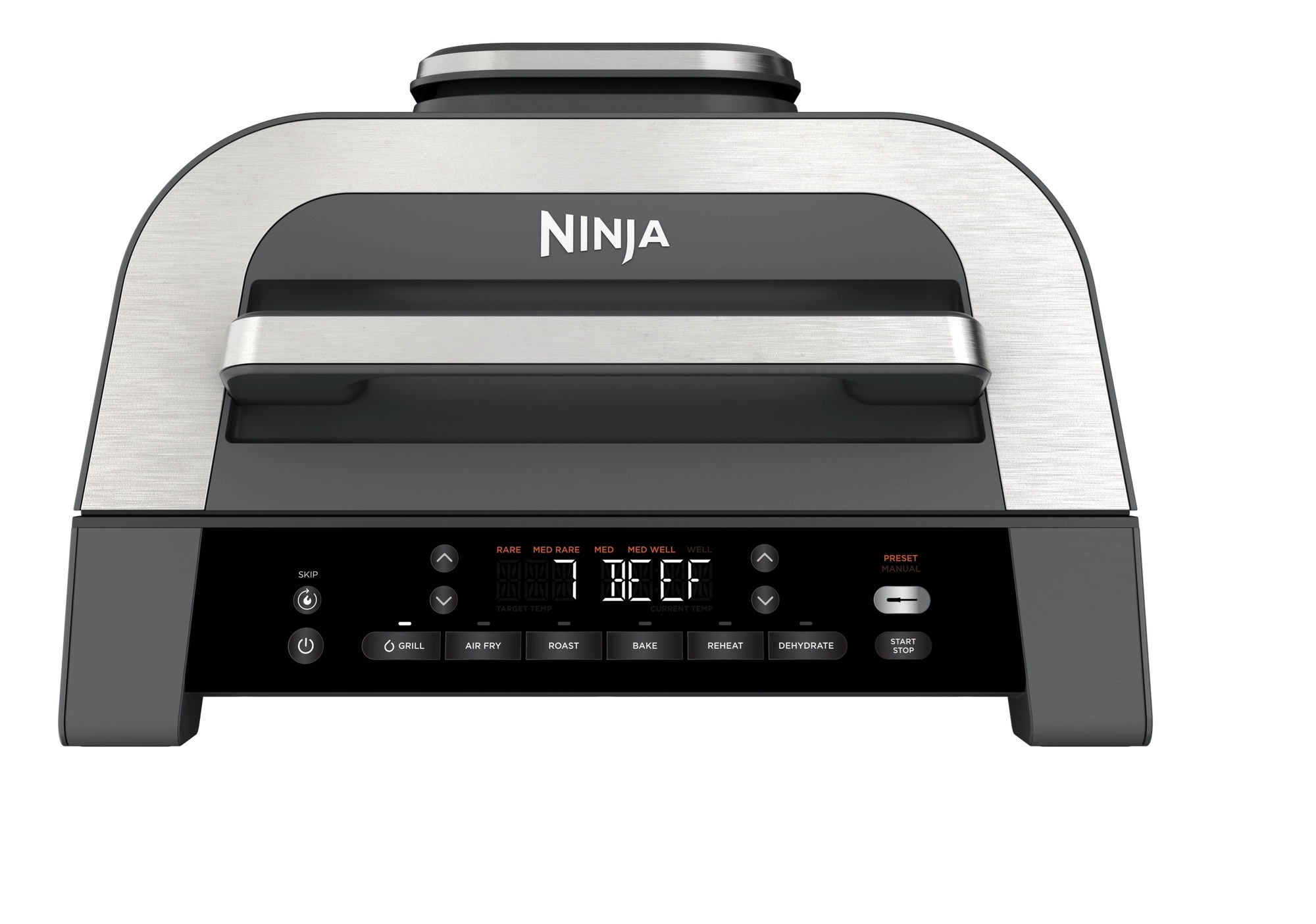 NINJA DG551UK Electric Air-Grill & Fryer - Black/Stainless Steel NINJA DG551UK Electric Air-Grill & Fryer - Black/Stainless Steel