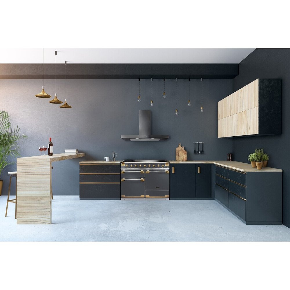 Rangemaster ELS110EIGB 110cm Induction Range Cooker Elise - Gloss Black/Brushed Nickel - Image 5